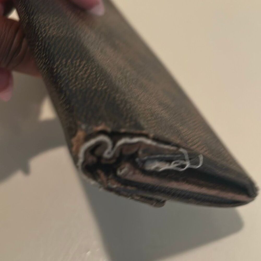 Louis Vuitton Damier Ebene Sarah Wallet Brown Checkered Longline Iconic Luxury - Picture 4 of 10